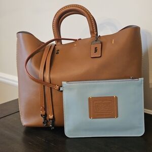 Coach Rogue Tote - Saddle Brown